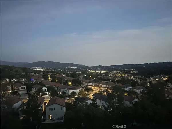 a view of city and mountain