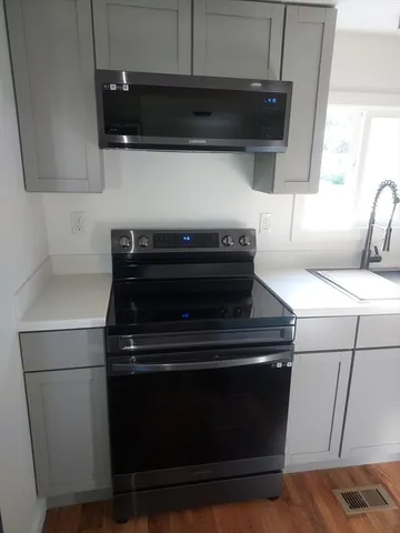 a close view of stove