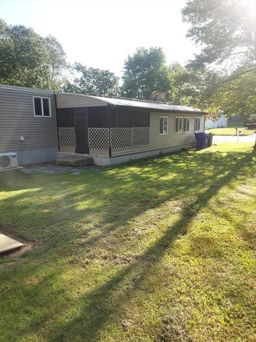 a backyard of a house