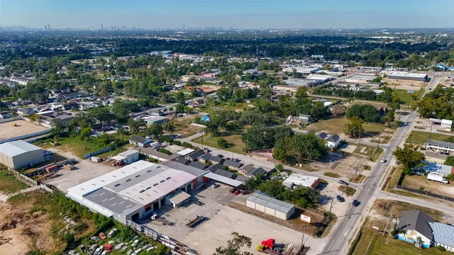 an aerial view of a city