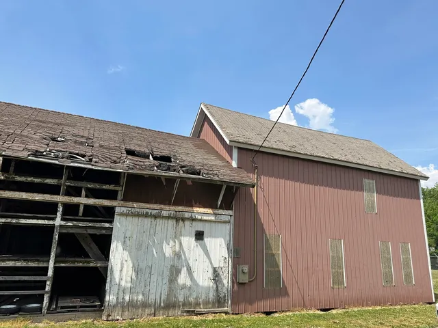 a view of a house with a window