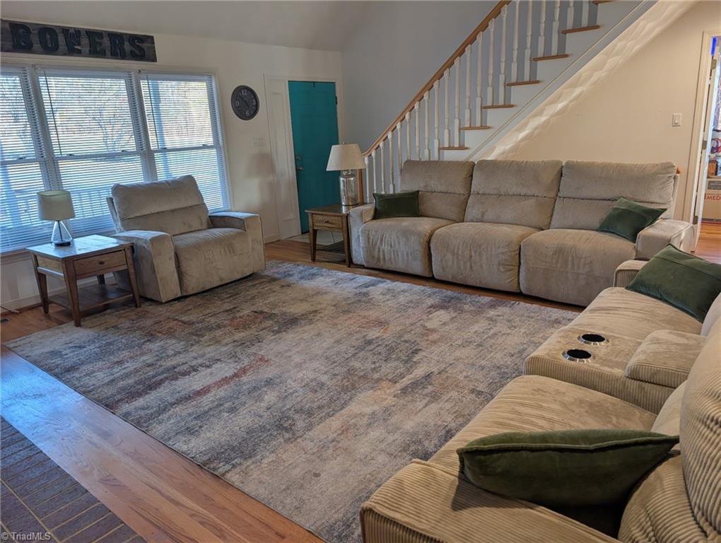 1565 Old Rockford Road Dobson, NC 27017 - Photo 6 of 50 Comfortable Livingroom with staircase