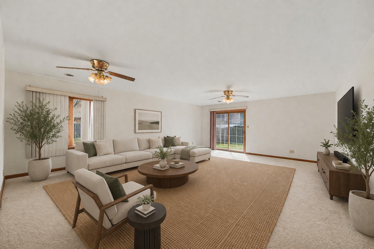 950 Blue Jay Way Dyer, IN 46311 - Photo 17 of 21 a living room with furniture and a flat screen tv