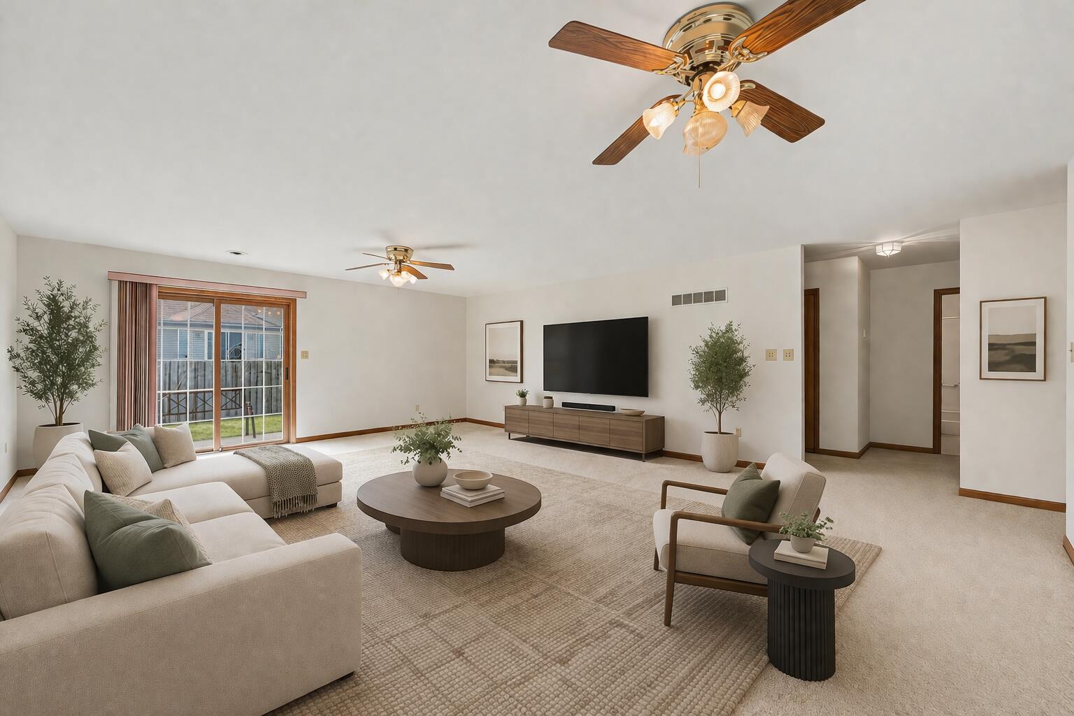 950 Blue Jay Way Dyer, IN 46311 - Photo 19 of 21 a living room with furniture and a flat screen tv