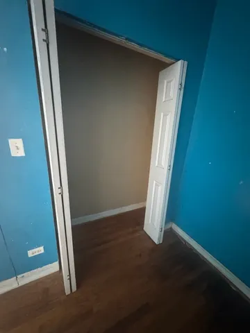 an empty room & mirror