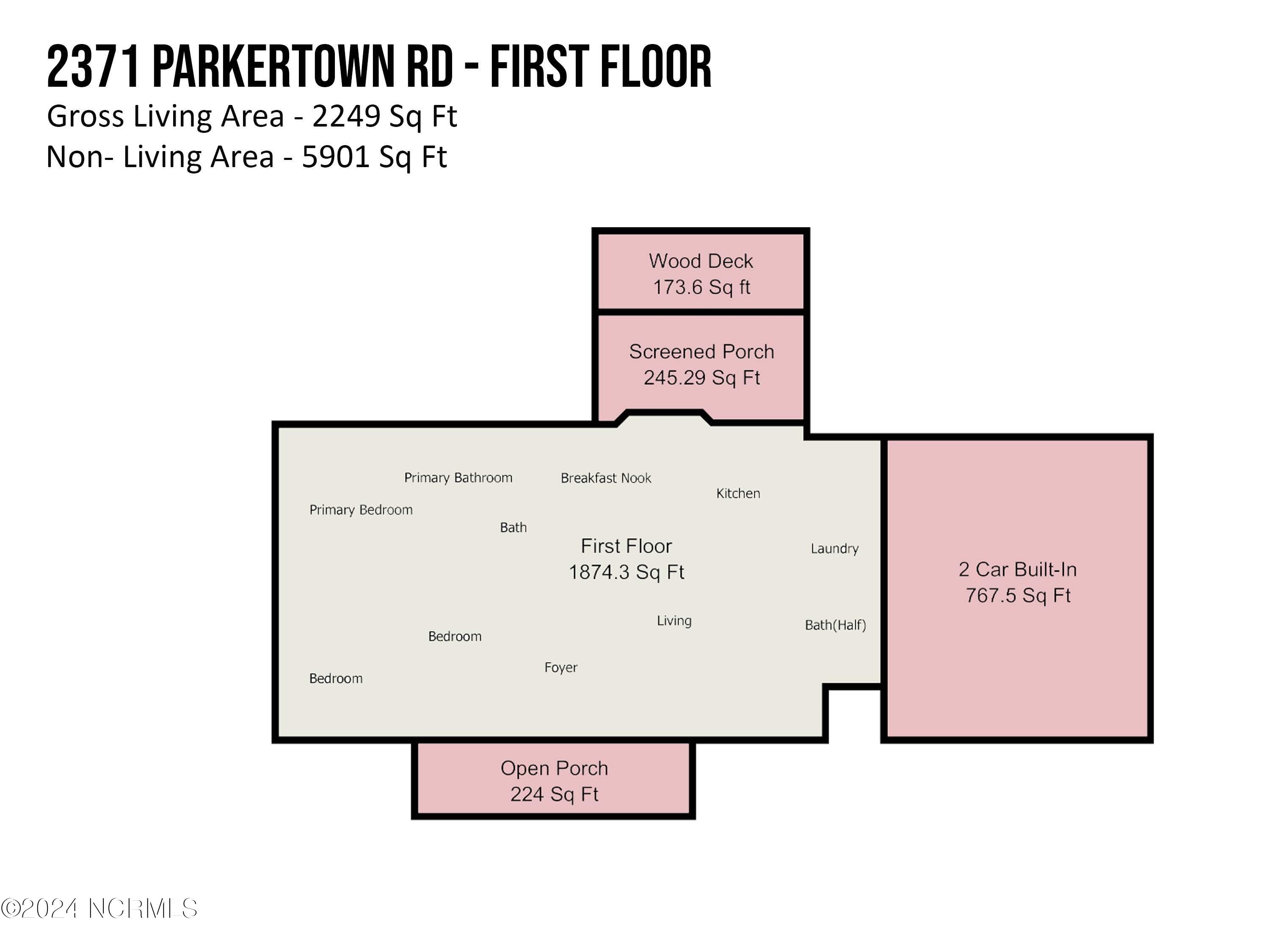 2371 Parkertown Road Four Oaks, NC 27524 - Photo 41 of 42 First floor