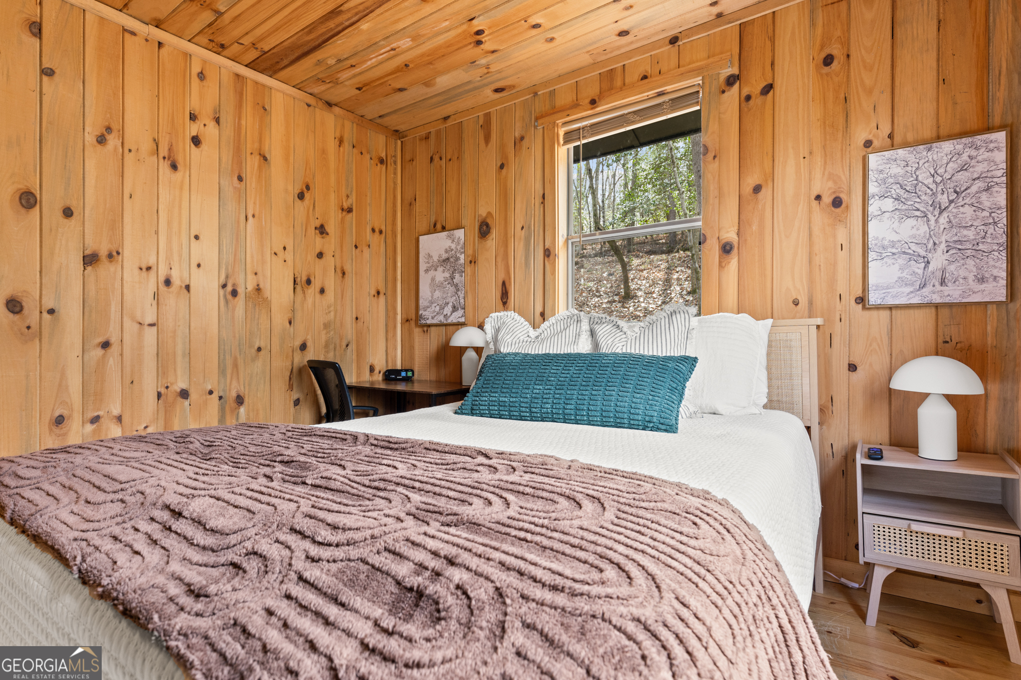 222 Icy Lane Blue Ridge, GA 30513 - Photo 20 of 37 a bedroom with a bed and a window