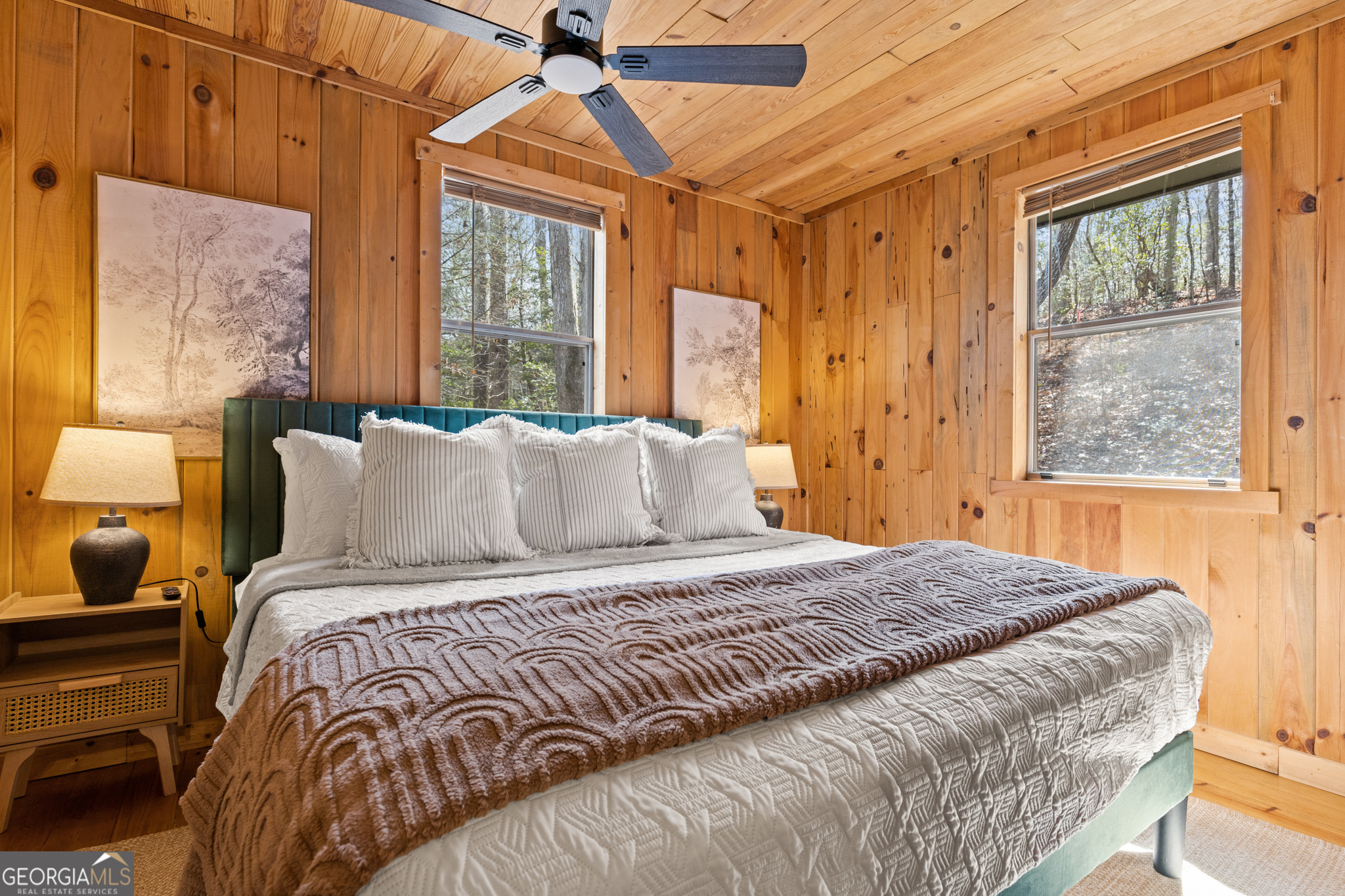 222 Icy Lane Blue Ridge, GA 30513 - Photo 27 of 37 a bedroom with a bed and a window