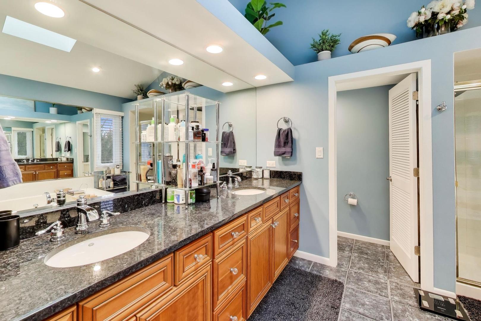 22 Rodeo Drive Burr Ridge, IL 60527 - Photo 20 of 46 a bathroom with sink and mirror