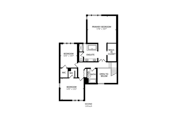 a picture of a bench in a white building