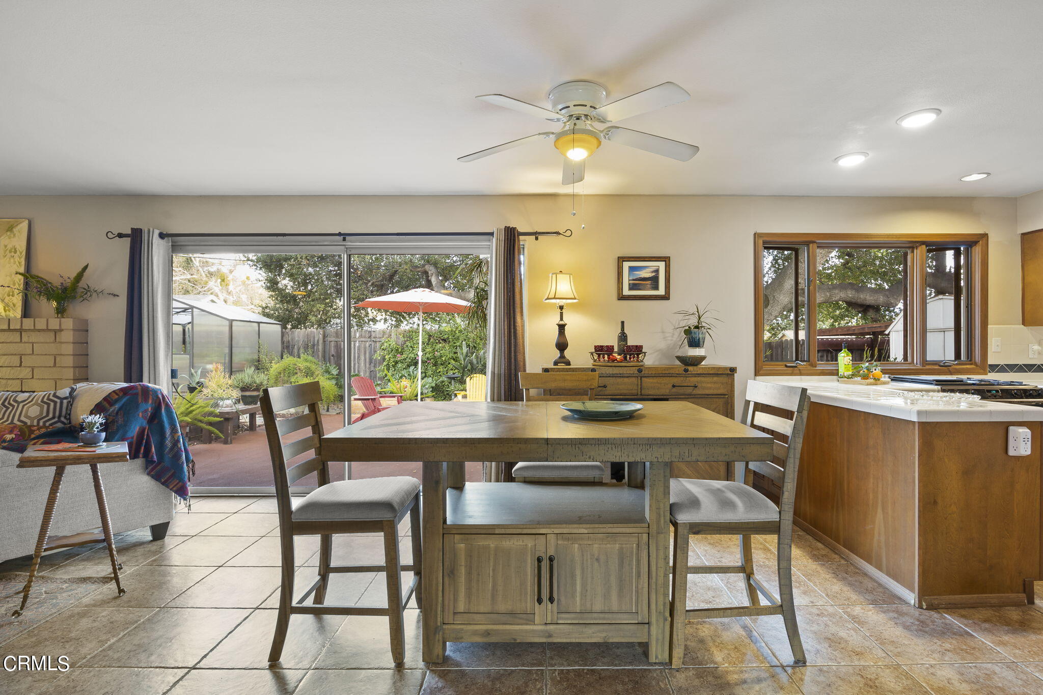 1402 Meadowbrook Road Ojai, CA 93023 - Photo 4 of 31 a dining hall with stainless steel appliances granite countertop a table and chairs