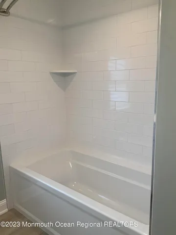 a close up of a bathtub