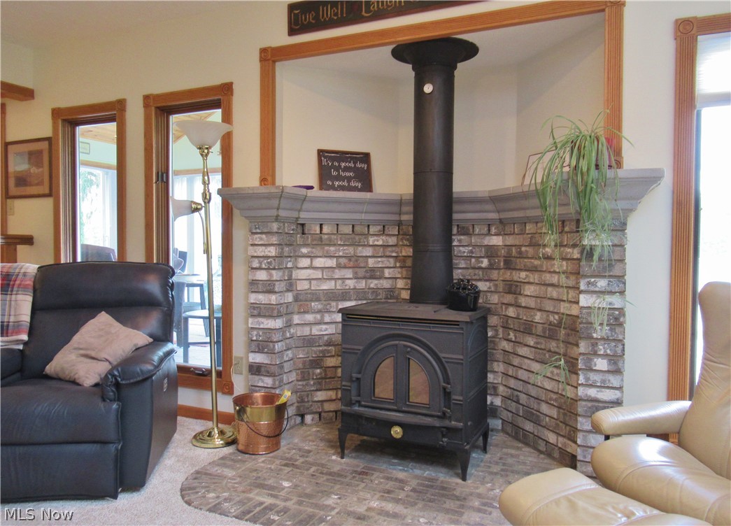 6536 Lake Road Medina, OH 44256 - Photo 11 of 35 Wood burning stove