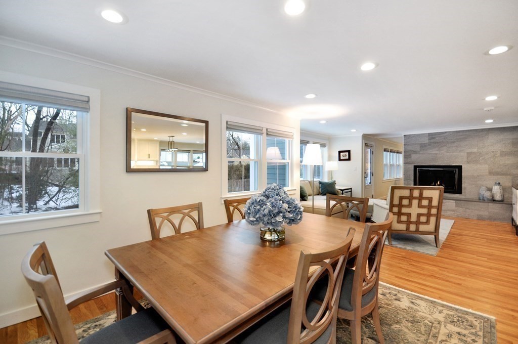 34 Fairbanks Road Lexington, MA 02421 - Photo 14 of 41 a view of a dining room with furniture and wooden floor