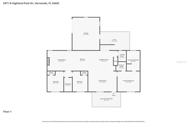 $319,900 | 5471 North Highland Park Drive, Hernando, FL 34442