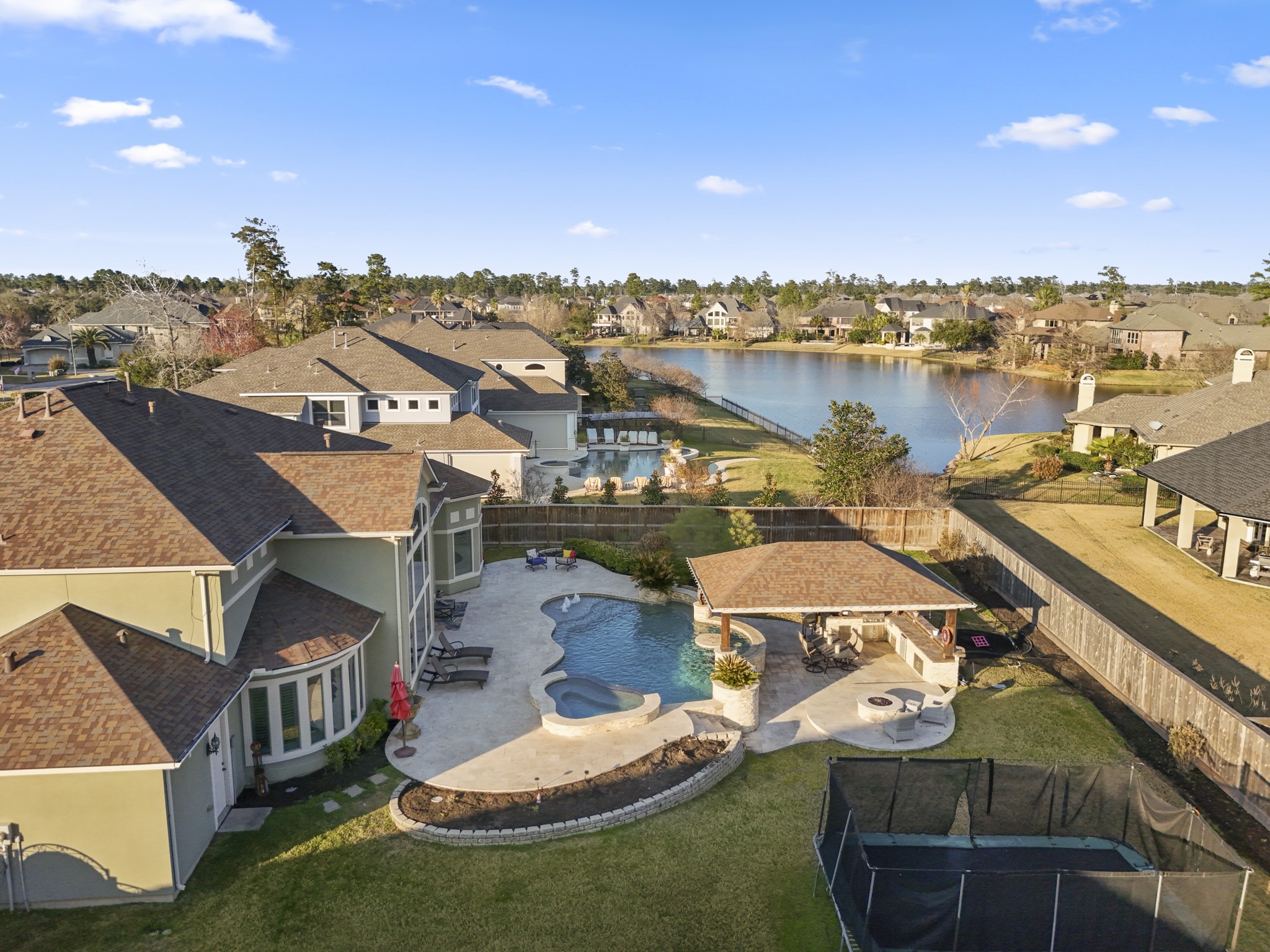 25606 Windy Isle Court Spring, TX 77389 - Photo 43 of 45 an aerial view of a house with a ocean view