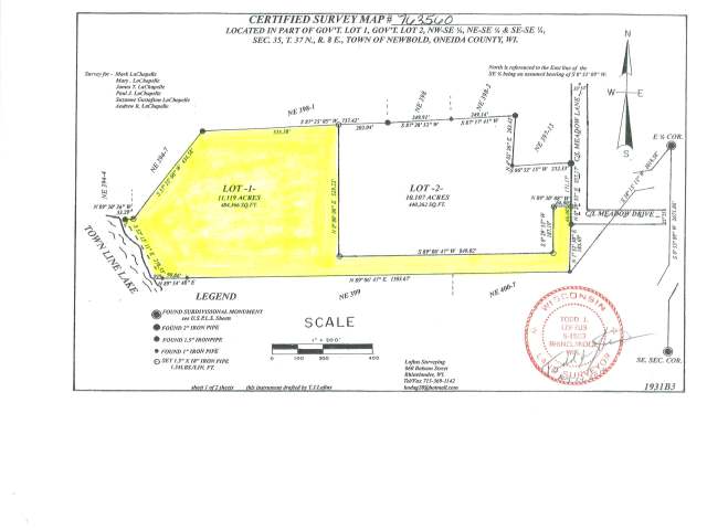 Lot 1 Meadow Lane Rhinelander, WI 54501 - Photo 1 of 5 Gallery Image 1