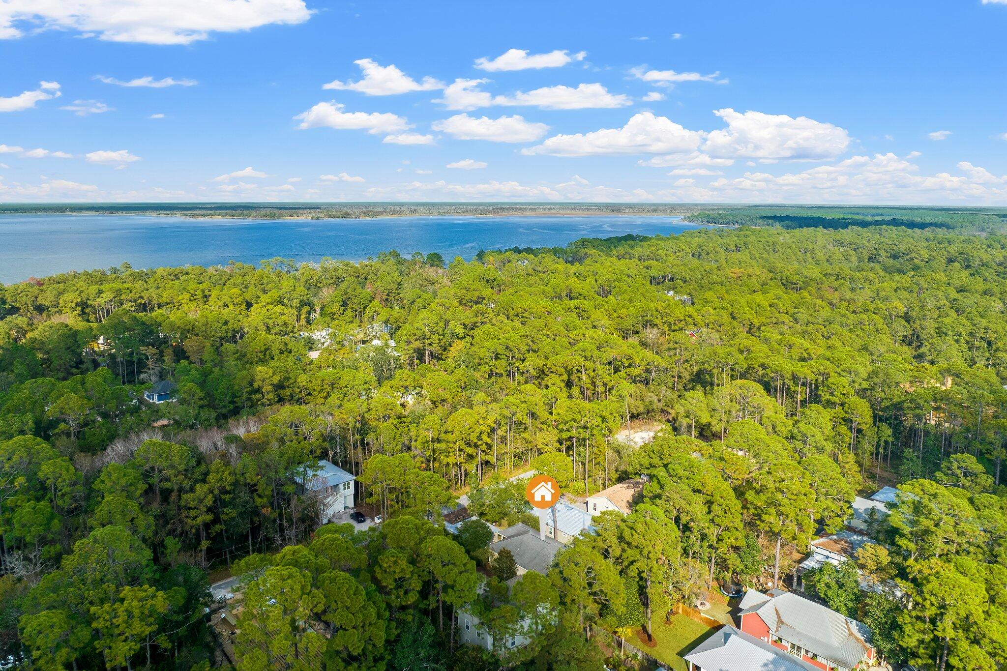 124 East Wild Blueberry Way Santa Rosa Beach, FL 32459 - Photo 35 of 38 a view of a lake
