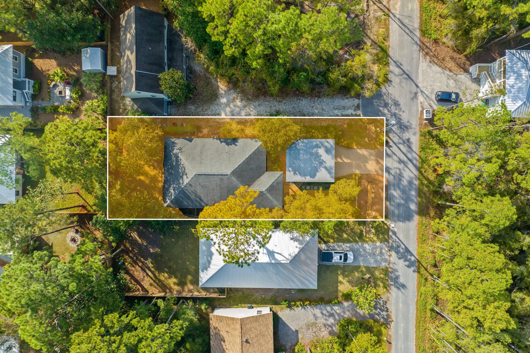 124 East Wild Blueberry Way Santa Rosa Beach, FL 32459 - Photo 5 of 38 aerial view of a house with swimming pool