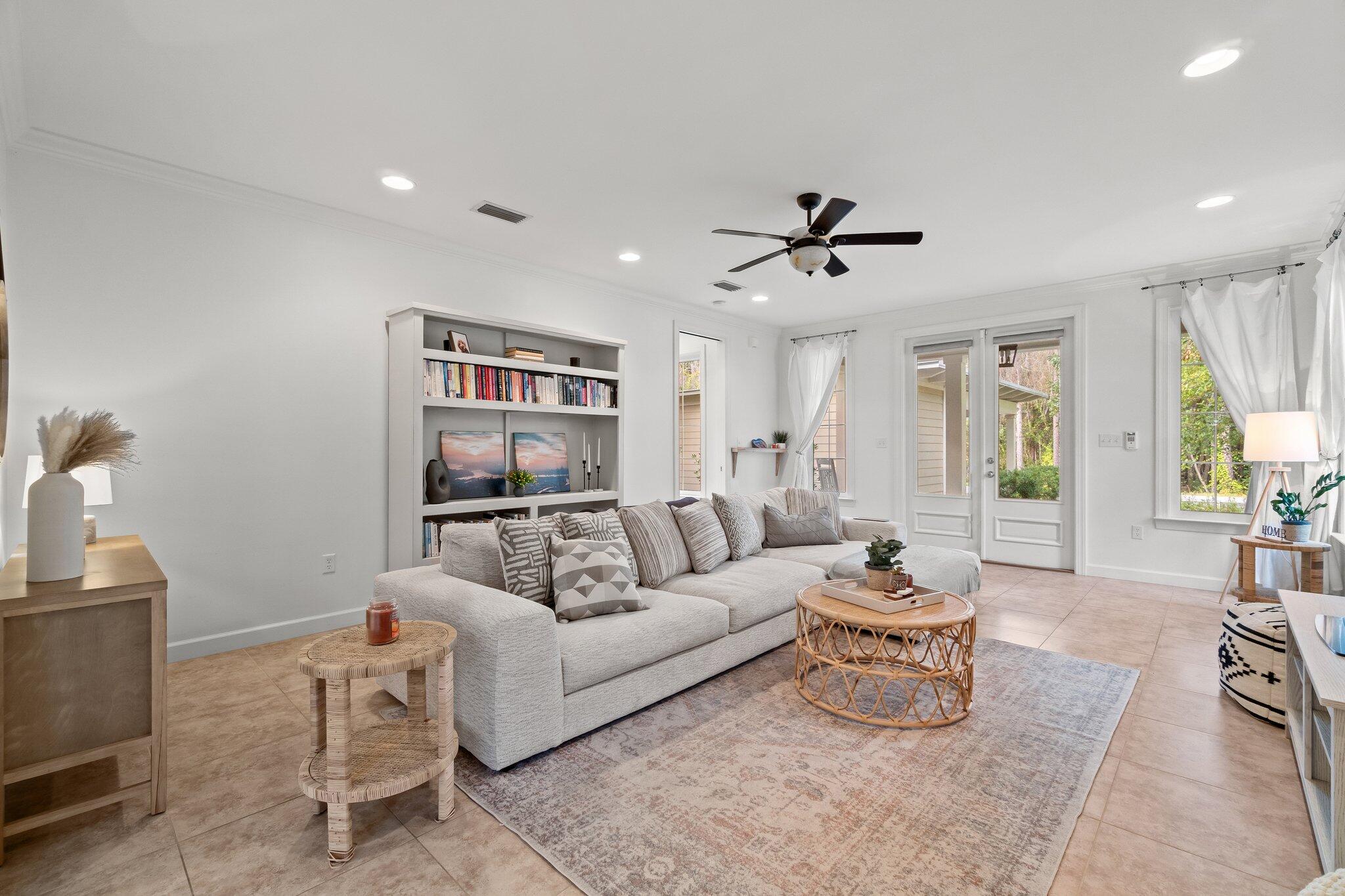 124 East Wild Blueberry Way Santa Rosa Beach, FL 32459 - Photo 8 of 38 a living room with furniture and a large window