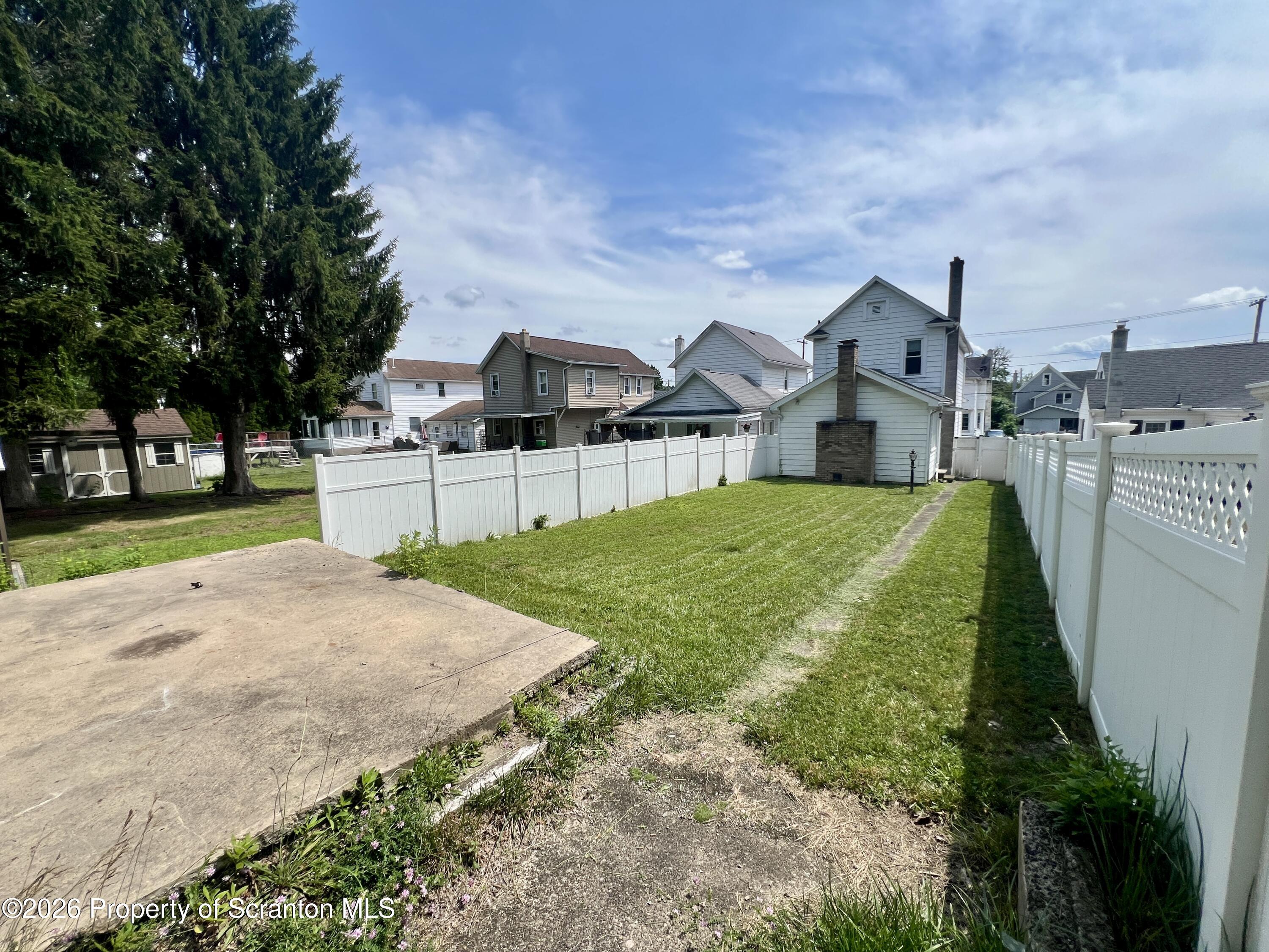 232 1/2 Butler Street Pittston, PA 18640 - Photo 23 of 23 Backyard 3