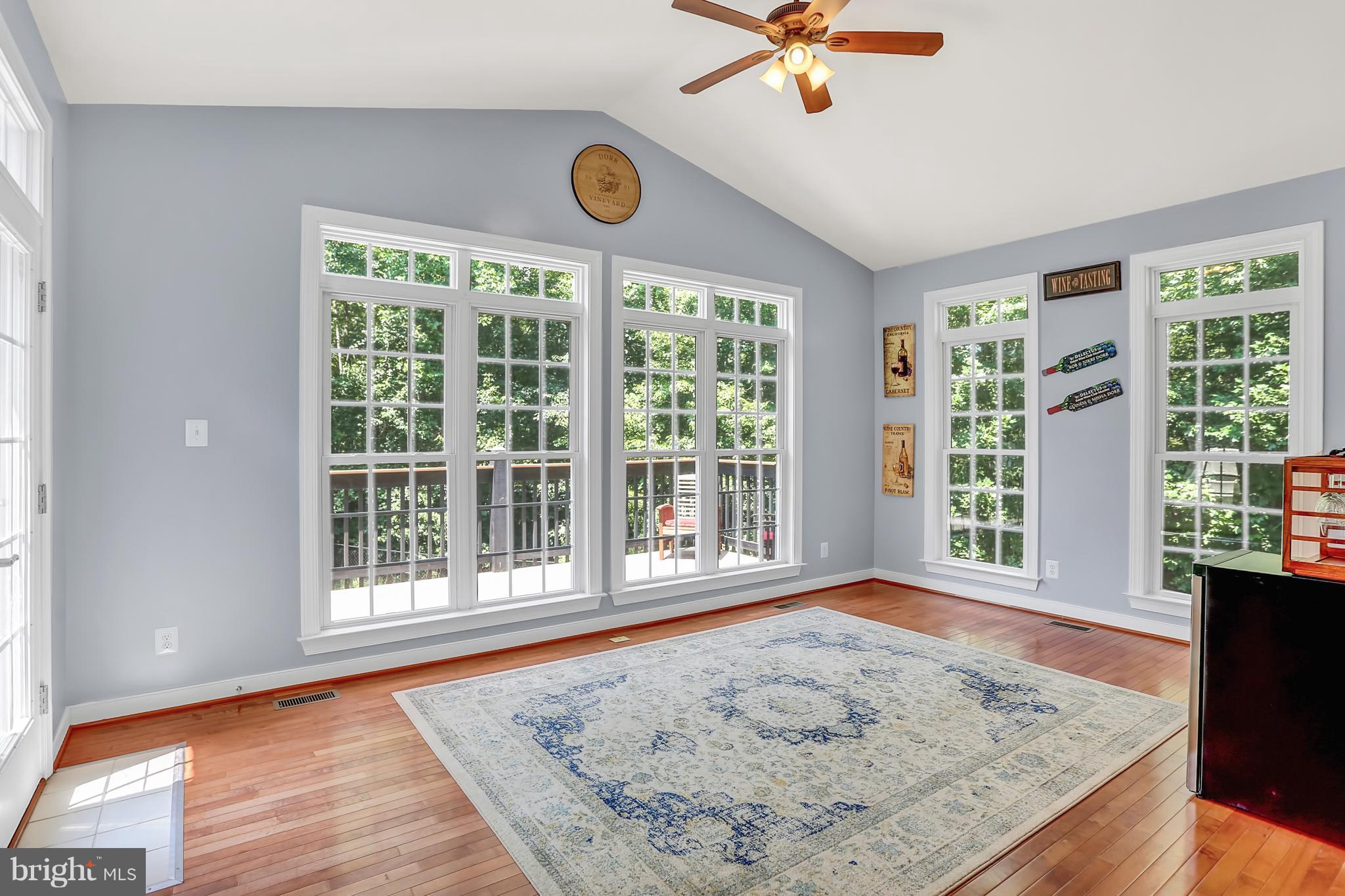 26 Marsh Run Road Fredericksburg, VA 22406 - Photo 5 of 30 Sunroom overlooks Deck, Trees, Fenced backyard