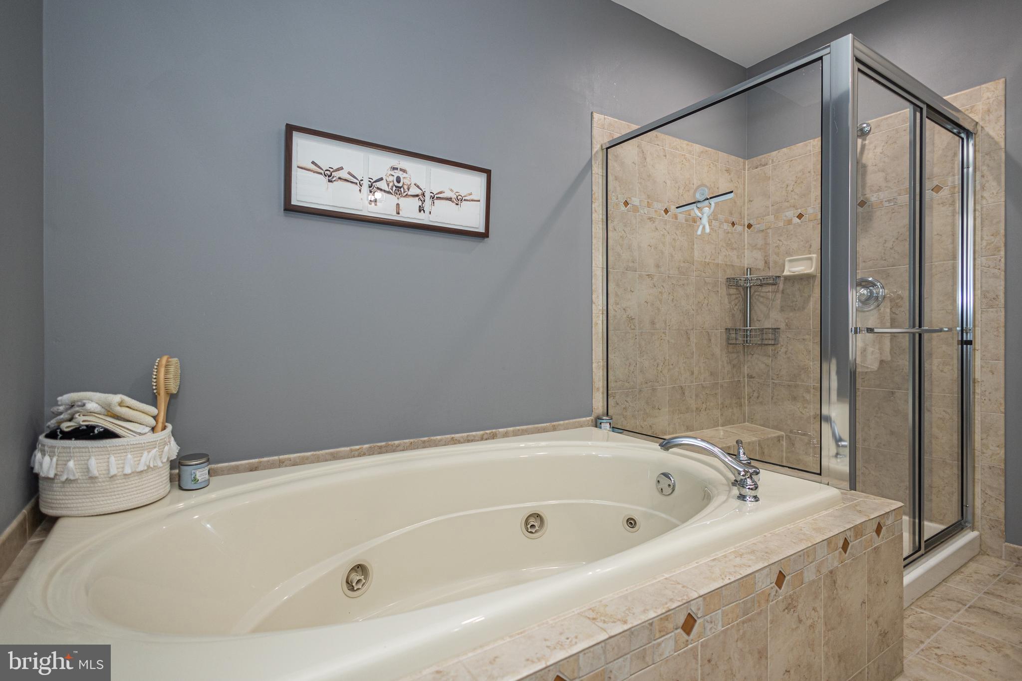 501 Titus Road Lambertville, NJ 08530 - Photo 43 of 62 a bathroom with a tub and shower