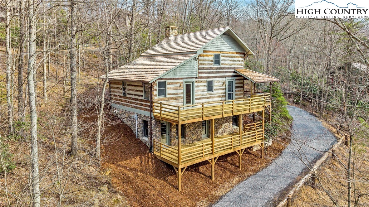 372 Homestead Road Todd, NC 28684 - Photo 1 of 41 a top view of a house with a yard