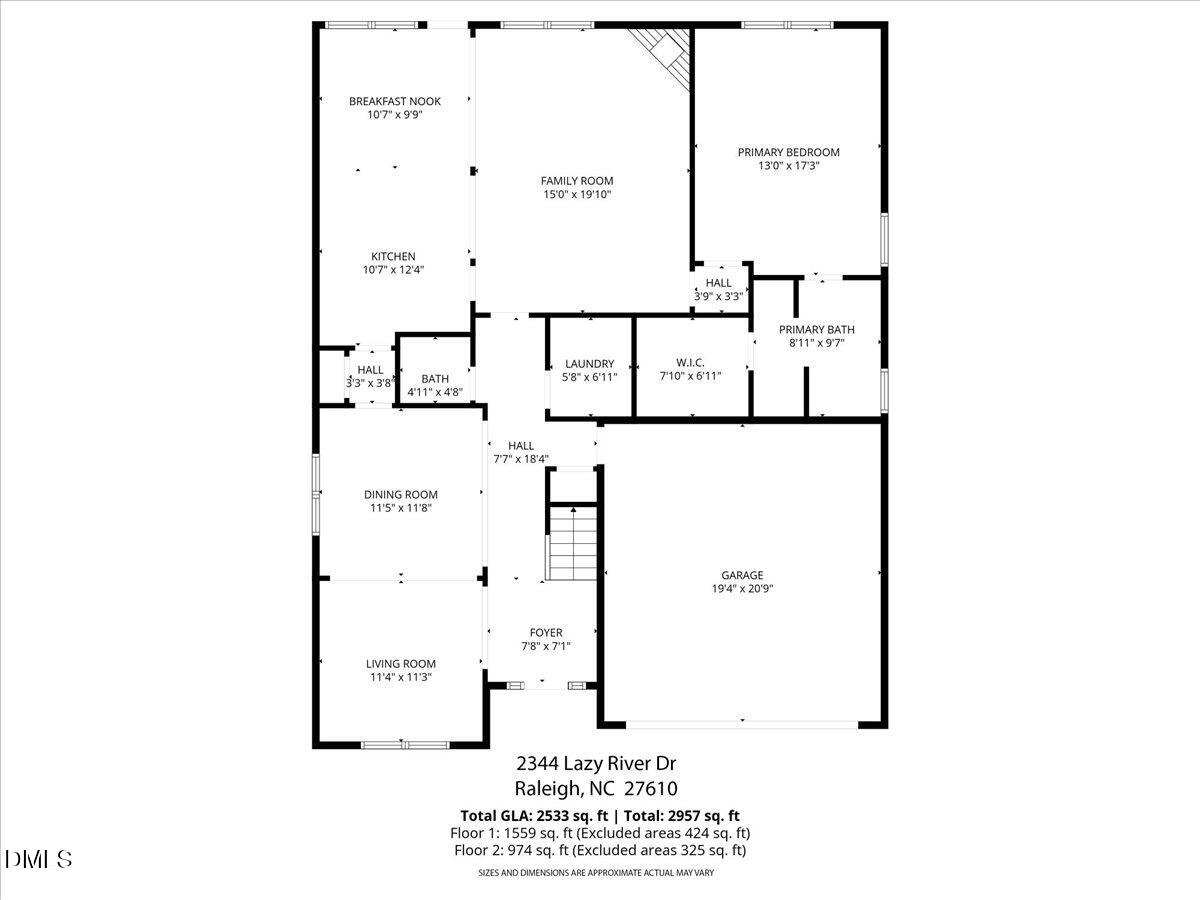 2344 Lazy River Drive Raleigh, NC 27610 - Photo 54 of 56 51-2344 Lazy River Dr Floorplan-2