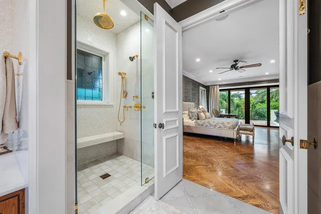 a view of a backyard with a sitting area and furniture