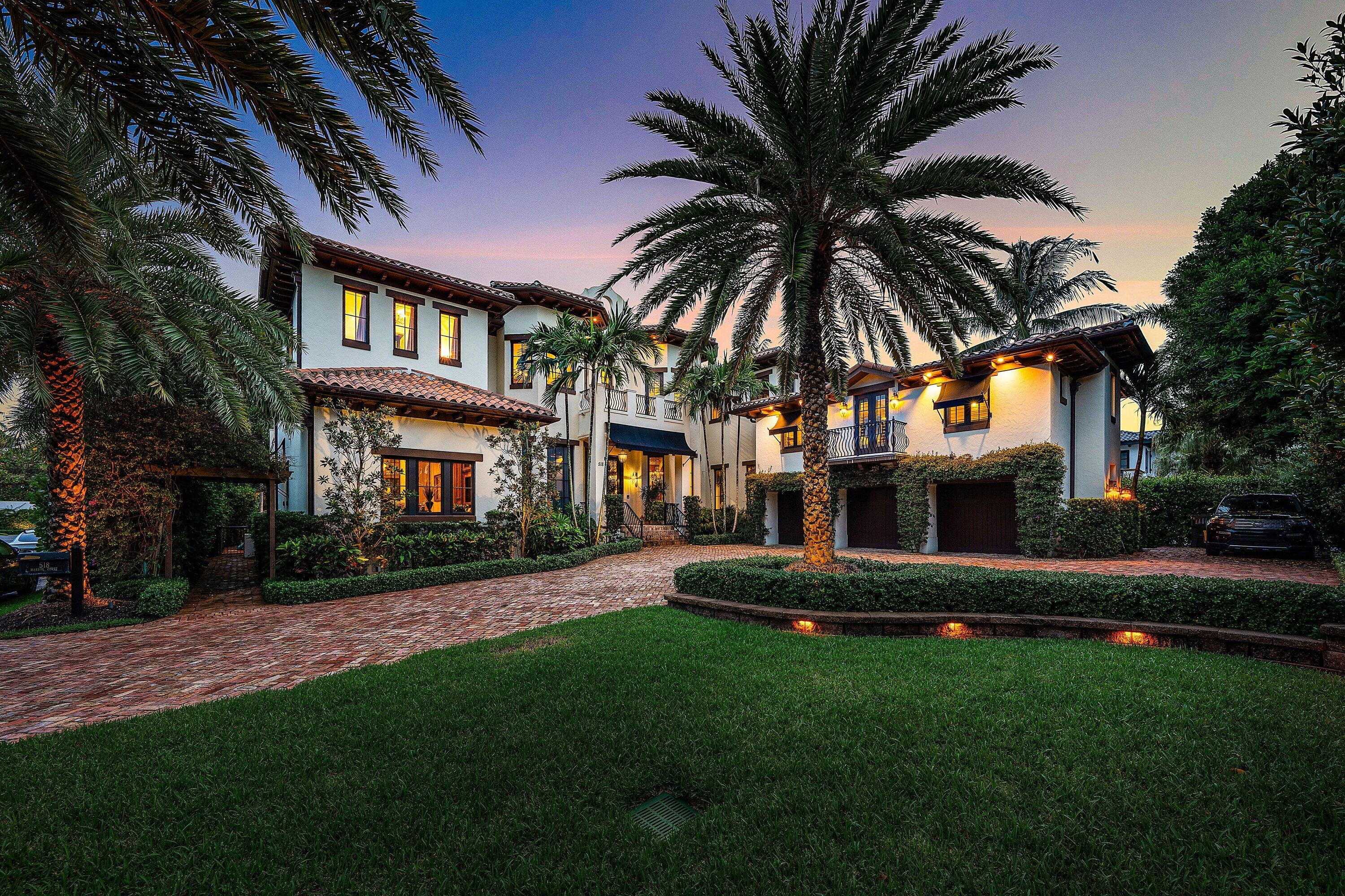 518 Harbor Court Delray Beach, FL 33483 - Photo 5 of 83 a front view of house and yard with green space