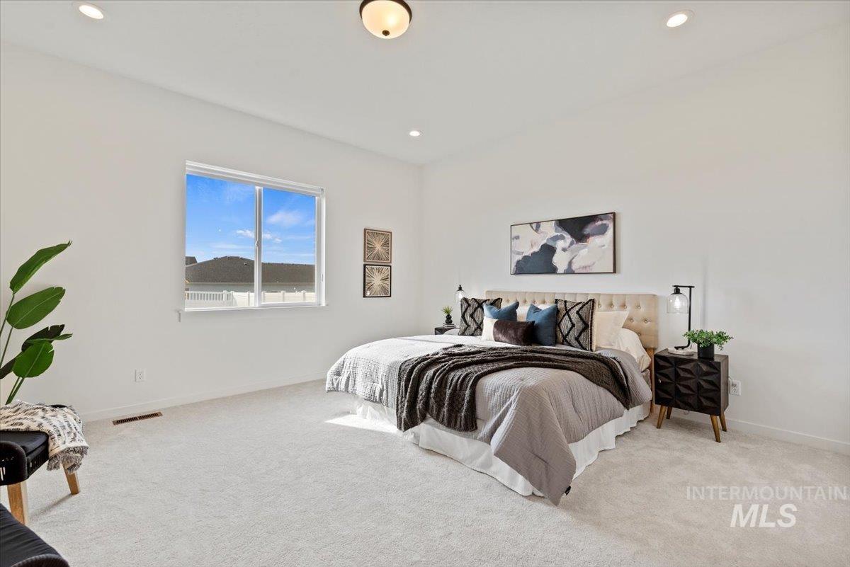 14701 Port Royal Street Caldwell, ID 83607 - Photo 15 of 40 Carpeted bedroom featuring recessed lighting and baseboards