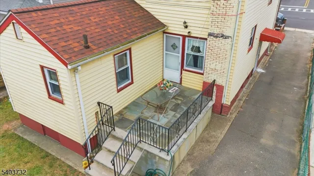 a view of a house with a door