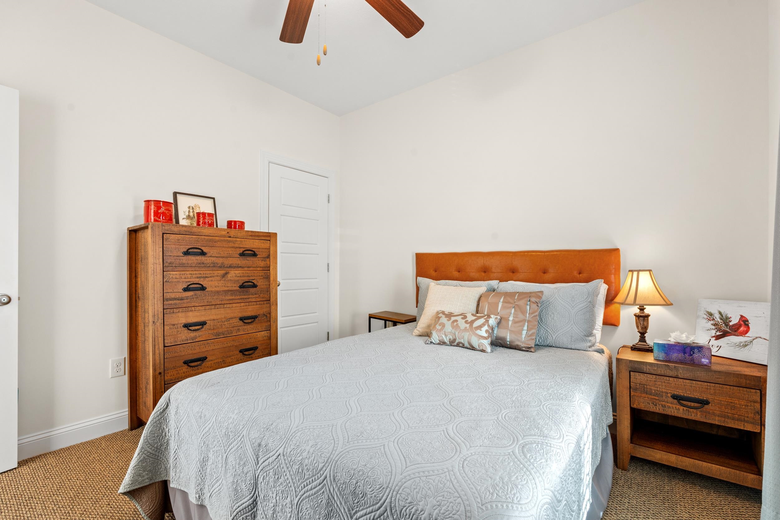 900 Jackline Place, Unit 202 Murrells Inlet, SC 29576 - Photo 30 of 39 Carpeted bedroom with ceiling fan and baseboards