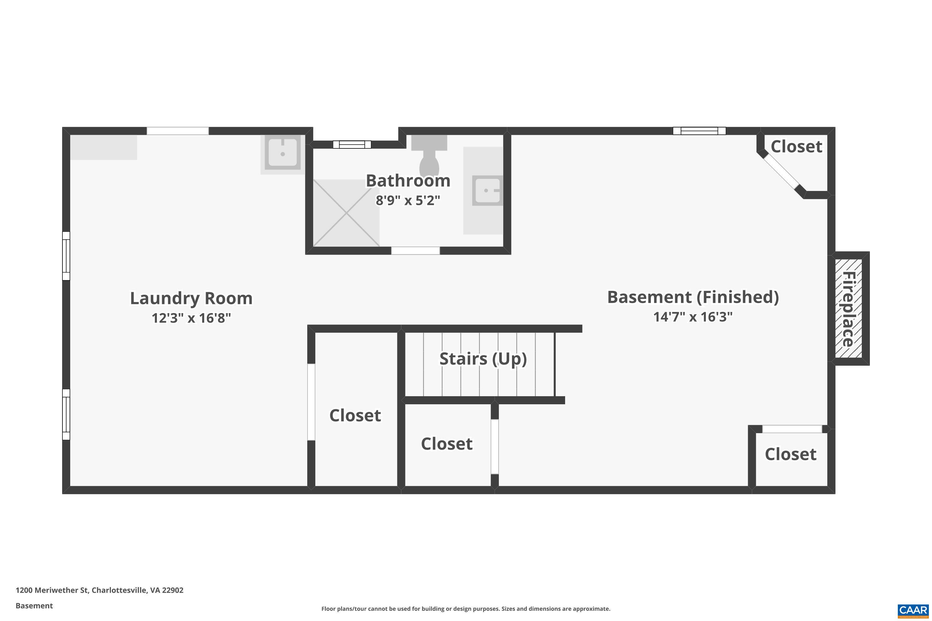 1200 Meriwether Street Charlottesville, VA 22902 - Photo 31 of 32 Terrace Level Floor plan