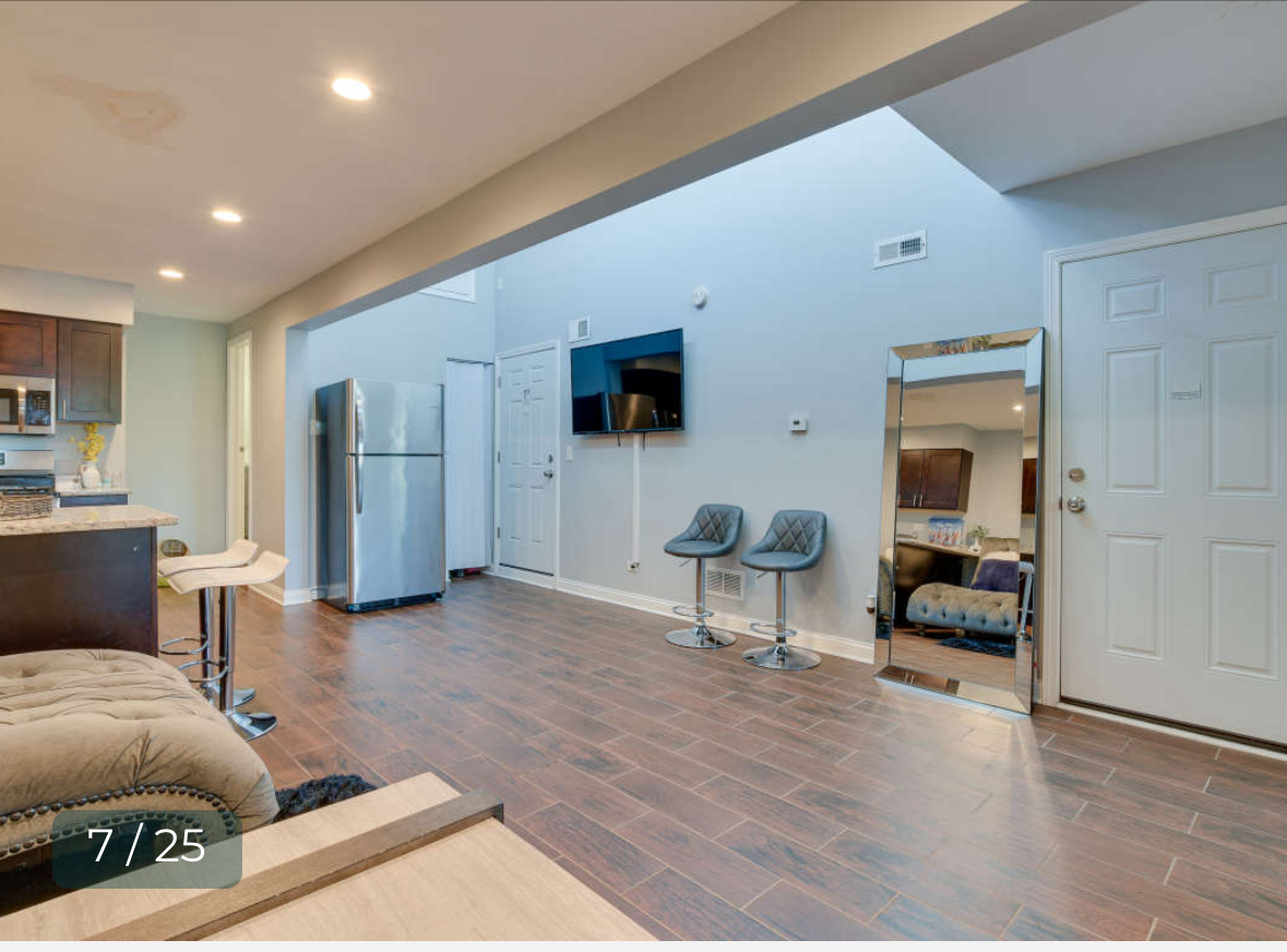 8136 South Kedzie Avenue, Unit 202 Chicago, IL 60652 - Photo 4 of 17 a living room with furniture and a flat screen tv