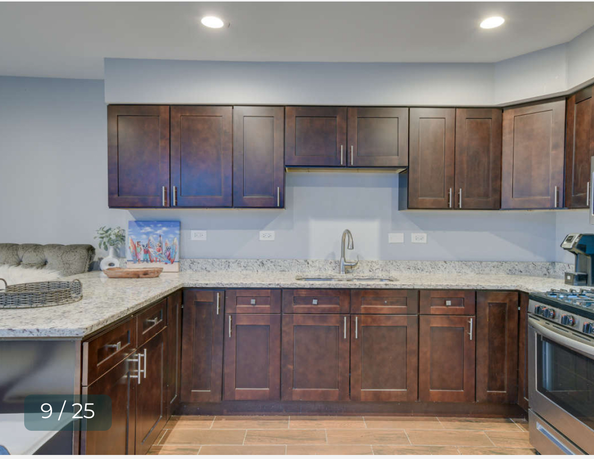 8136 South Kedzie Avenue, Unit 202 Chicago, IL 60652 - Photo 7 of 17 a kitchen with a sink and cabinets