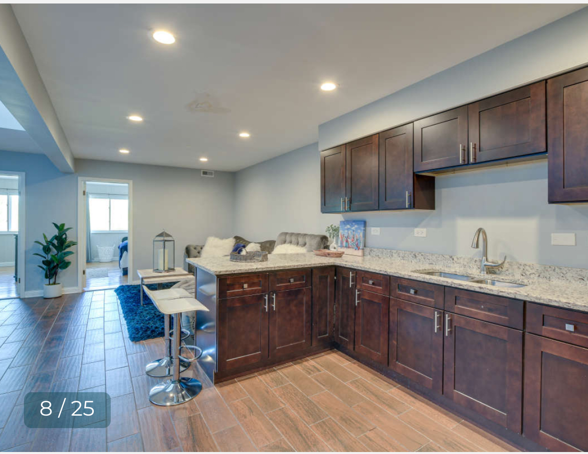 8136 South Kedzie Avenue, Unit 202 Chicago, IL 60652 - Photo 8 of 17 a kitchen with lots of counter space sink and cabinets