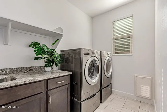 a view of a swimming pool and an ocean view