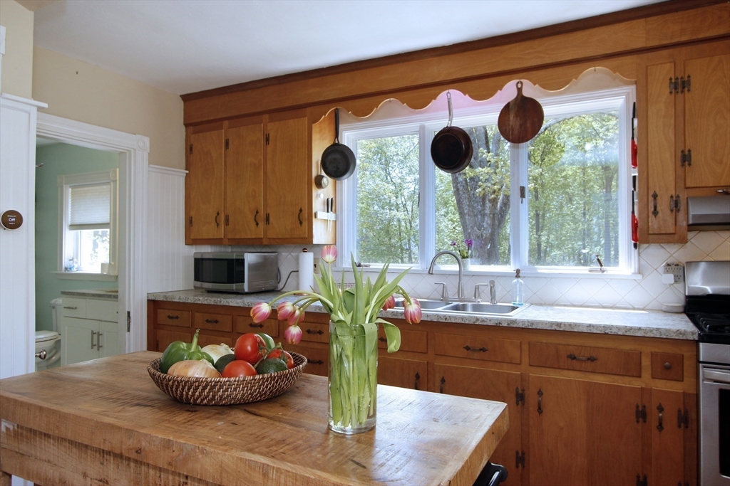 2 High Street Middleboro, MA 02346 - Photo 10 of 41 a kitchen with a sink and a potted plant