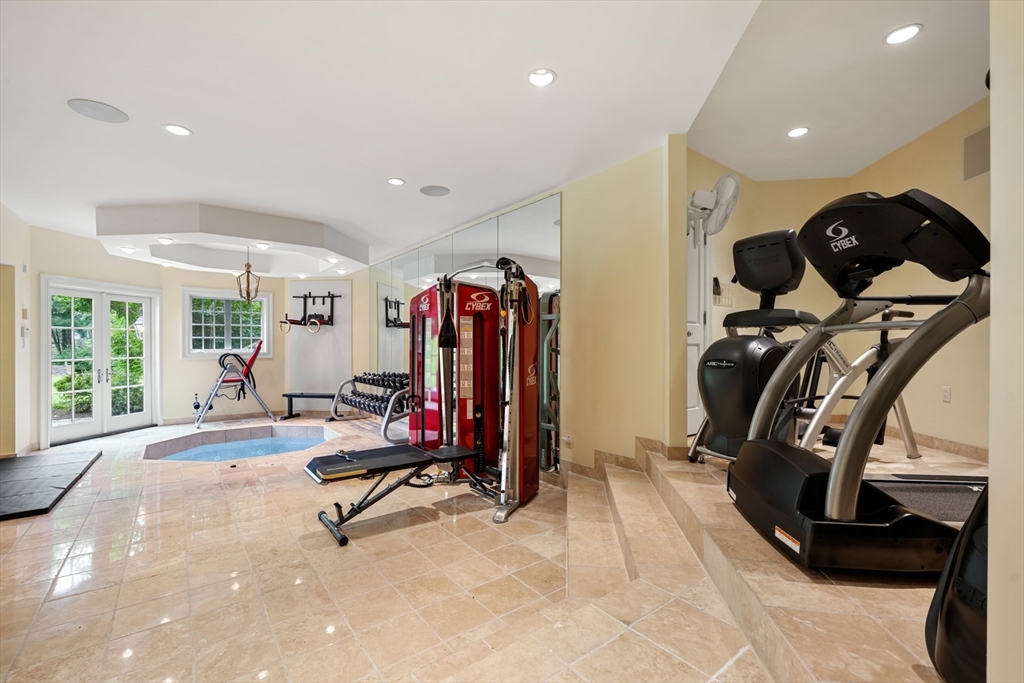 10 Wilson's Way Dover, MA 02030 - Photo 31 of 42 a view of a room with gym equipment