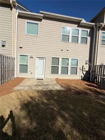 a backyard of a house