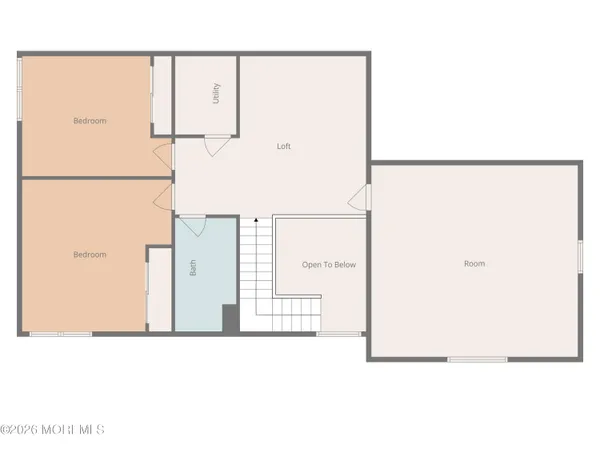 a black and white photo of a room