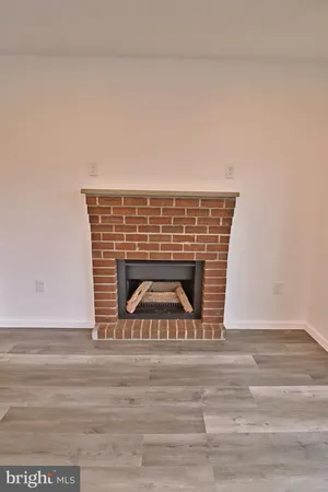 a close up of a fireplace