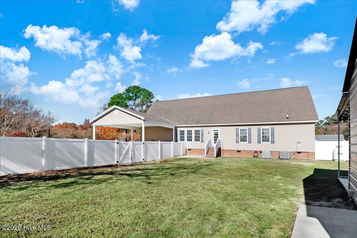 206 West New Hope Road Goldsboro, NC 27534 - Photo 6 of 54 Back View of the Home
