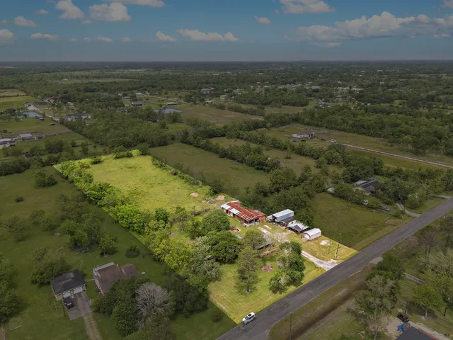 a view of a lake with a city
