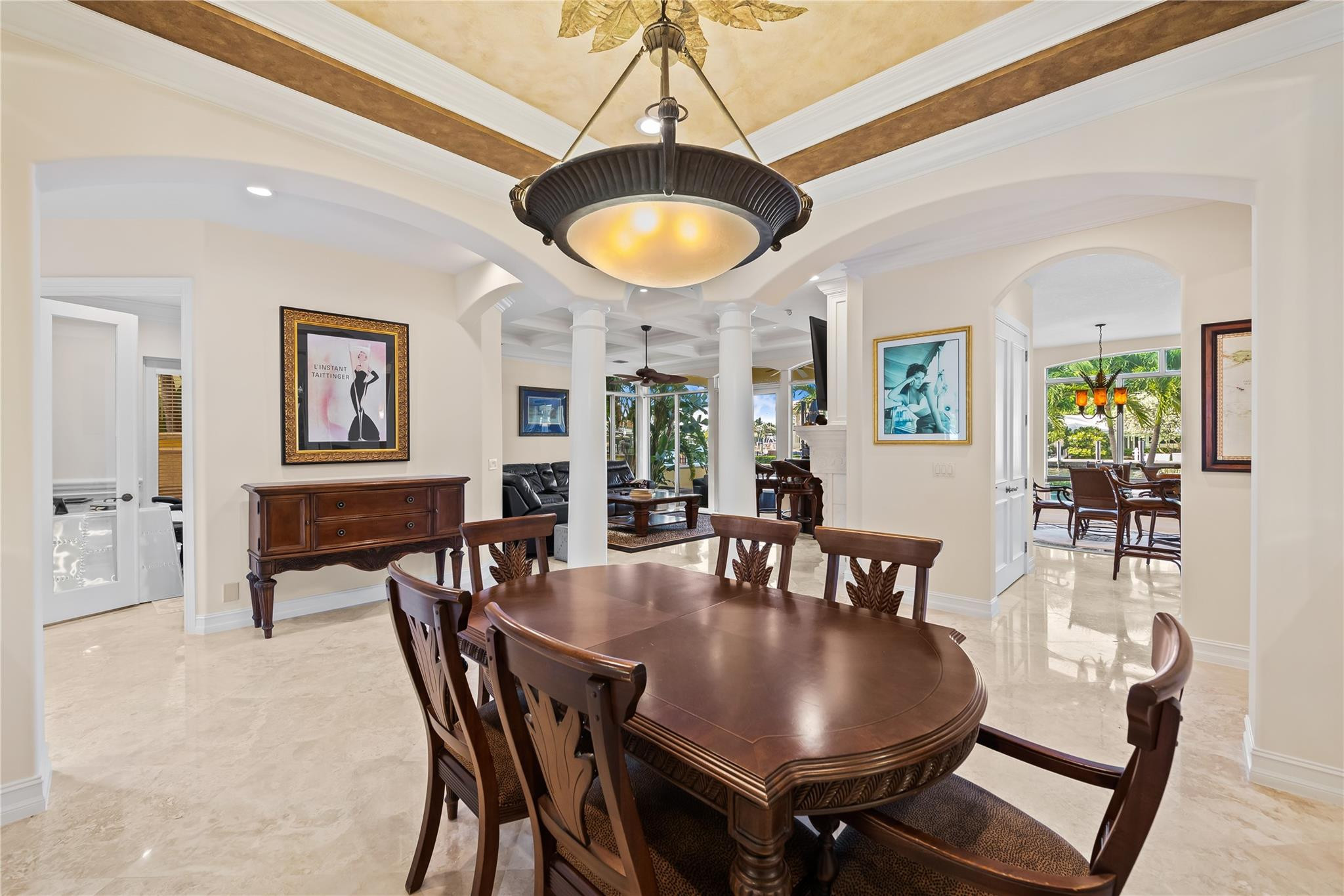 2637 Northeast 28th Court Lighthouse Point, FL 33064 - Photo 27 of 50 a dining room with furniture and window