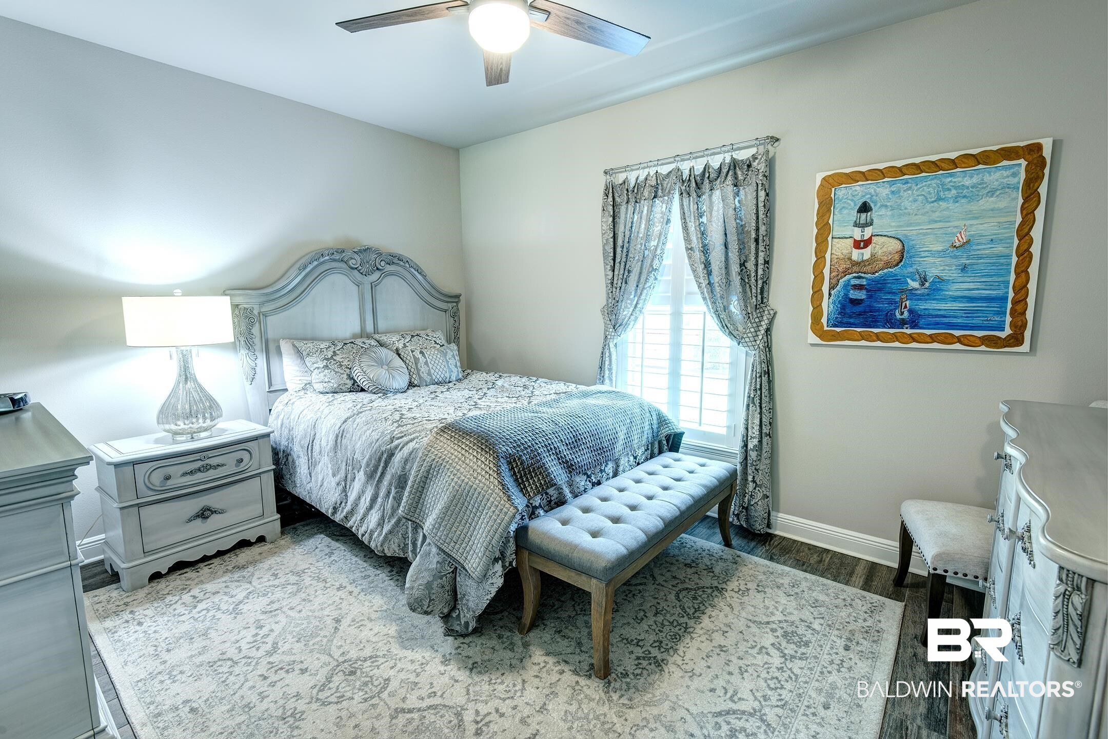 9988 Dunleith Loop Daphne, AL 36526 - Photo 47 of 51 Bedroom featuring dark wood-type flooring and ceiling fan