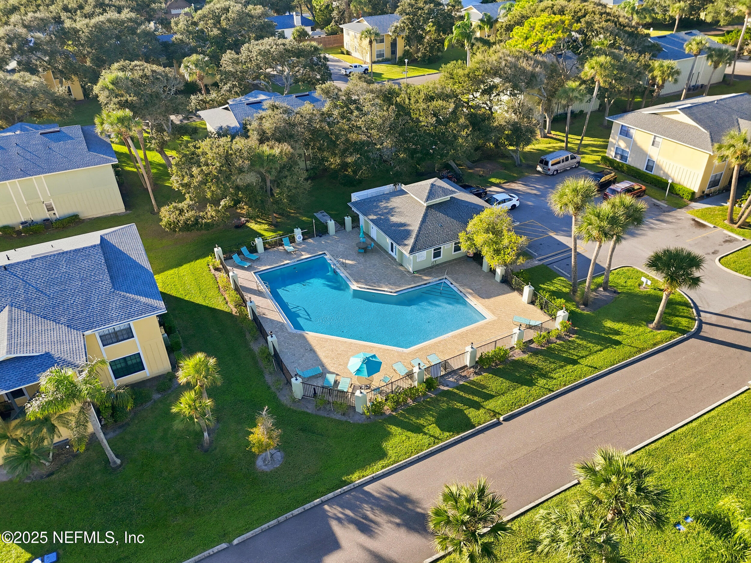 47 Clipper Court St. Augustine, FL 32080 - Photo 36 of 50 an aerial view of a house with garden space ocean view