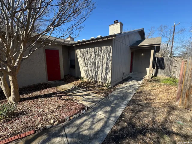 a front view of a house